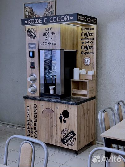 Кофе с собой, готовый бизнес. Вендинг