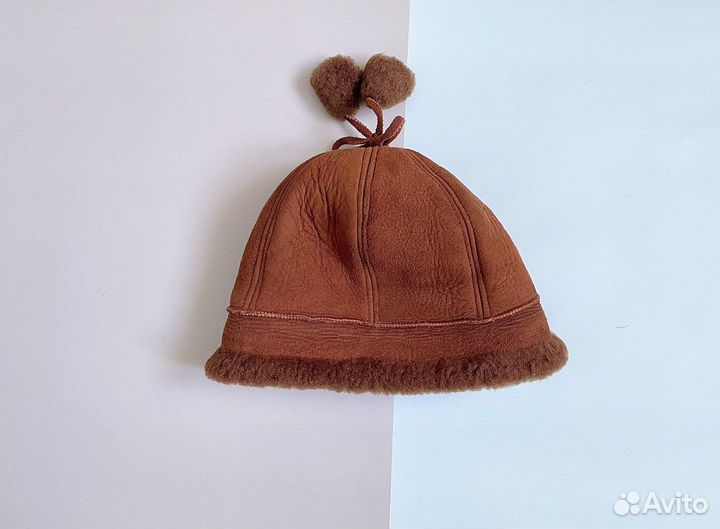 Шапка меховая женская из натуральной овчины 56 58