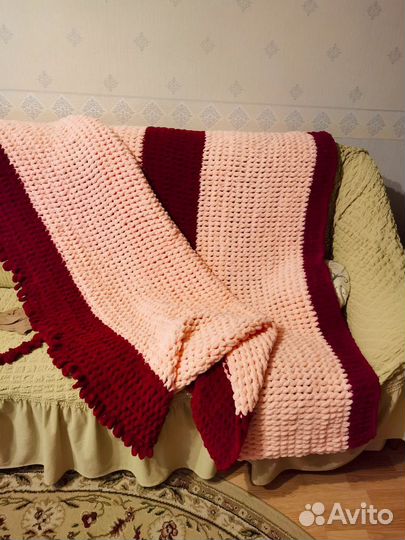 Плед вязаный