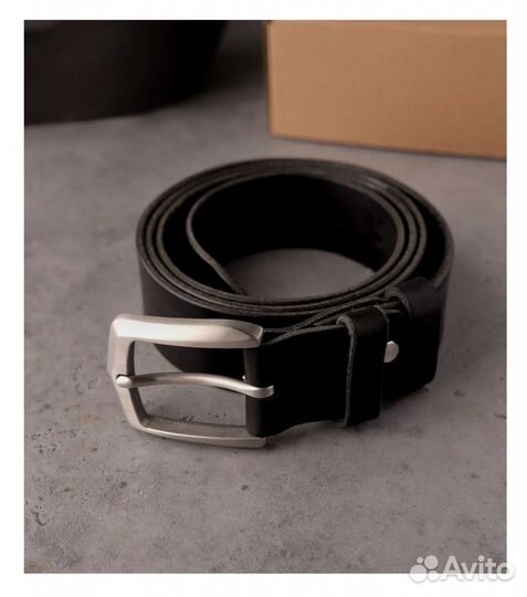 Ремень мужской кожаный