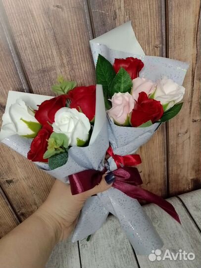 Букет из мыльных цветов