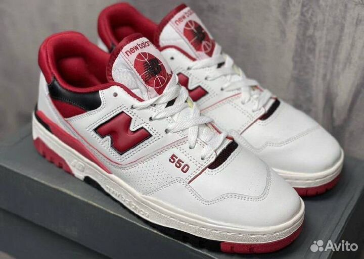 Кроссовки New Balance 550 red luxe