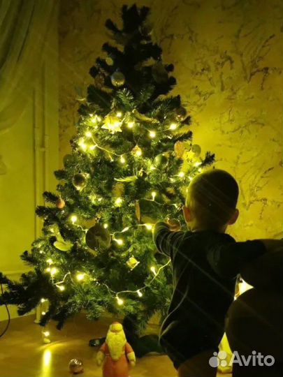 Елка новогодняя искусственная 180 см бу