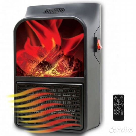 Портативный обогреватель Flame Heater с пультом, 5
