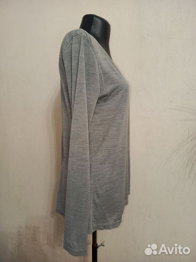 Шелк 100 COS лонгслив шелковый серый 46, М