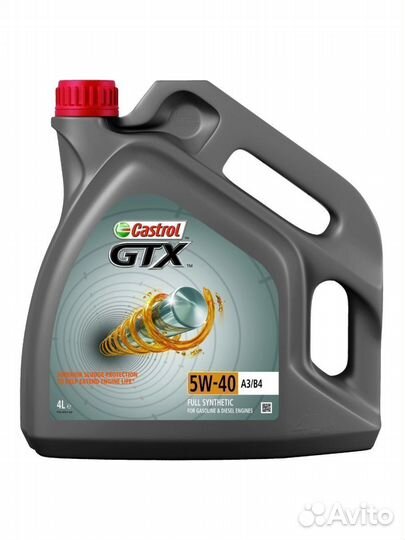 Моторное масло castrol GTX 5W-40 4л