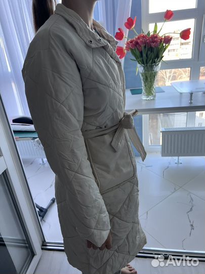 Пальто демисезонное стеганое 46-48