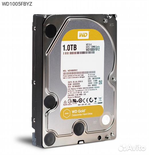 WD1005fbyz, Диск HDD WD Gold SATA 3.5