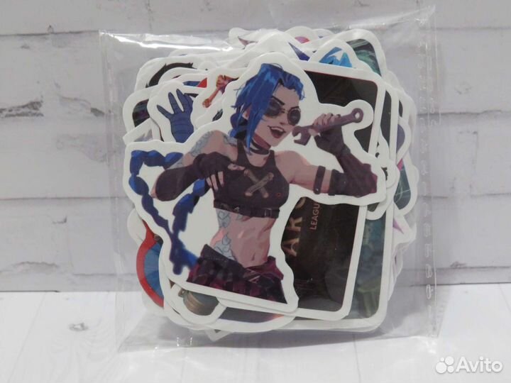 Стикеры наклейки Arcane League of Legends Аркейн