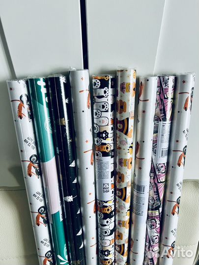 Бумага для подарков упаковочная