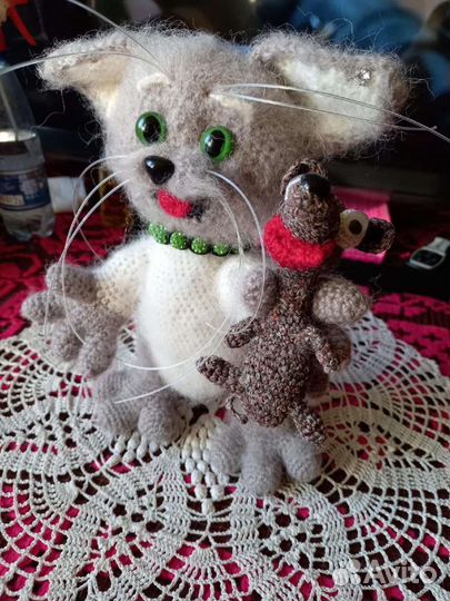 Мягкая игрушка котик