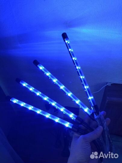 Новая фитолампа для растений, 4 ветки, с адаптером