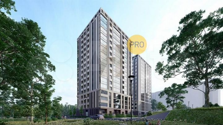 2-к. квартира, 70,8 м², 11/16 эт.