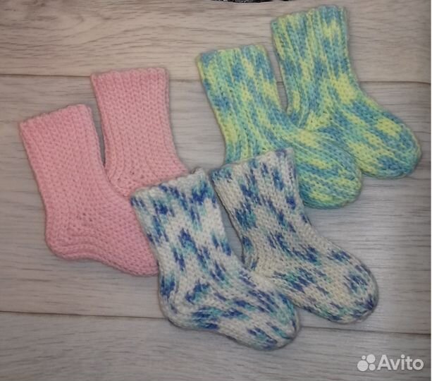Носки детские вязаные ручная работа