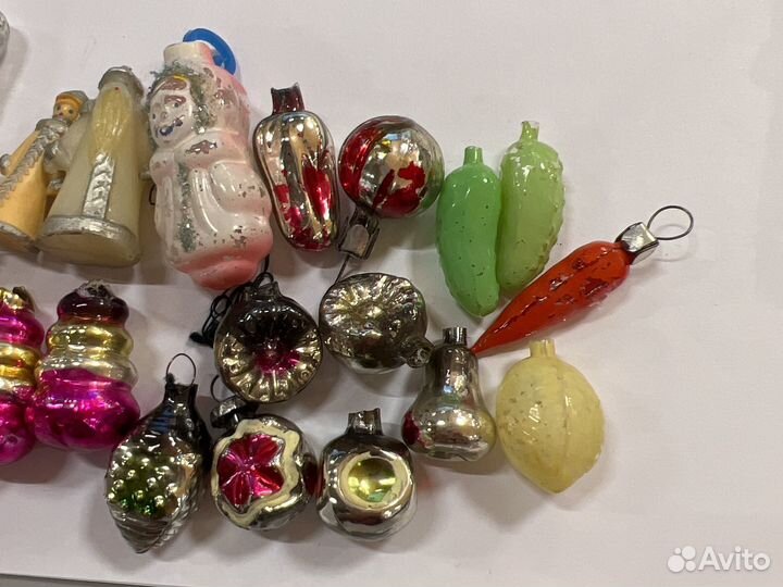 Елочные игрушки СССР в реставрацию одним лотом