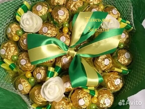 Букеты из конфет или шоколада. Съедобные букеты