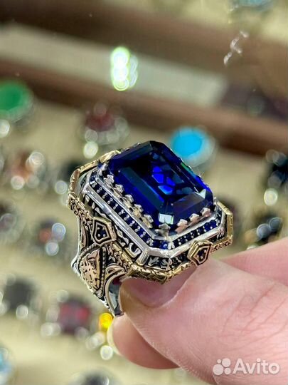 Кольцо серебро