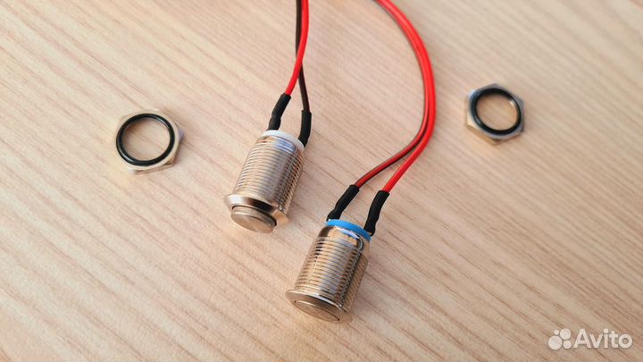 Новая Металлическая врезная кнопка питания 50 см