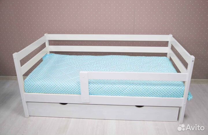 Кроватка Софа Выкатная детская с доп. местом из на