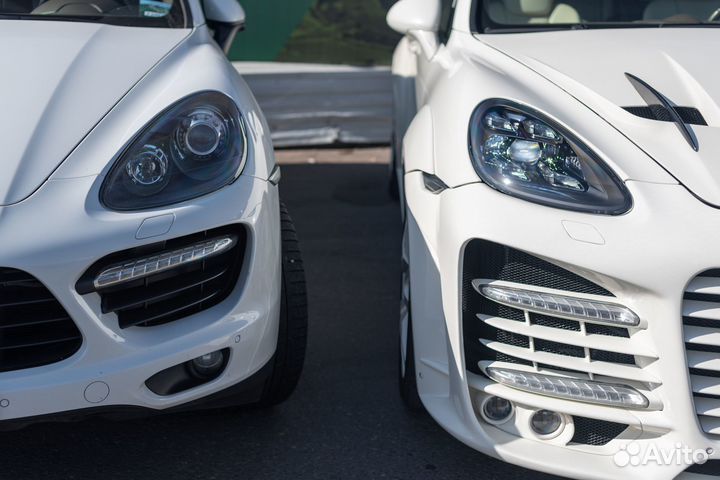 Светодиодные фары на Порше Кайен 958, 2010-2014 LE