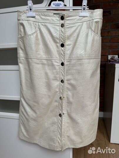 Юбка эко кожа