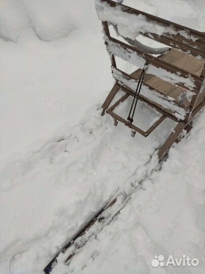 Сани собачья упряжка, для снегохода, квадроцикла