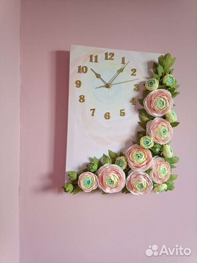 Интерьерные часы-светильник