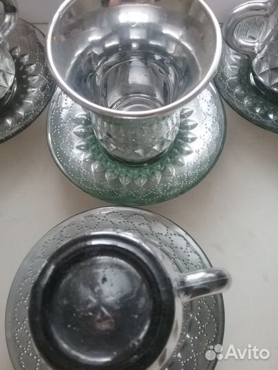 Кофейный сервиз СССР люстровое покрытие