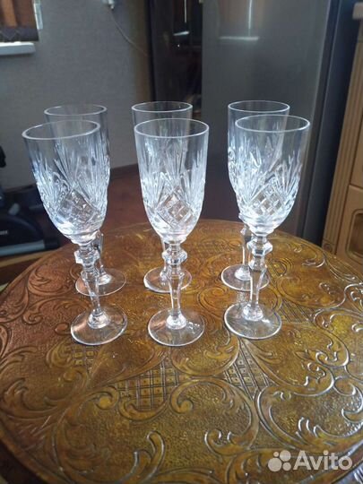 Фужеры хрустальные СССР