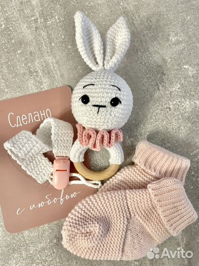 Подарочный набор (игрушка, вязаная, ручная работа)