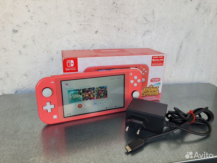 Nintendo Switch Lite чип розовая