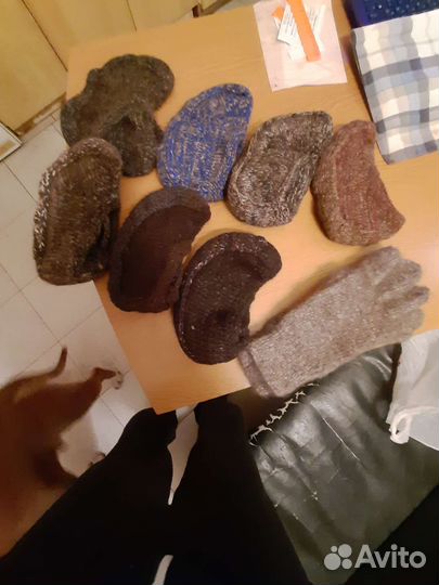 Следки вязаные.Перчатки