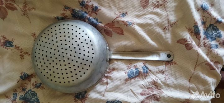 Дуршлаг алюминиевый, советский, бу
