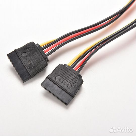 Переходник питания SATA - 2 SATA (прямой)