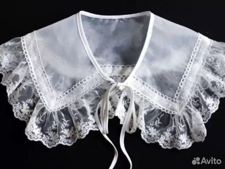 Воротник белый съемный новый тренд 2023