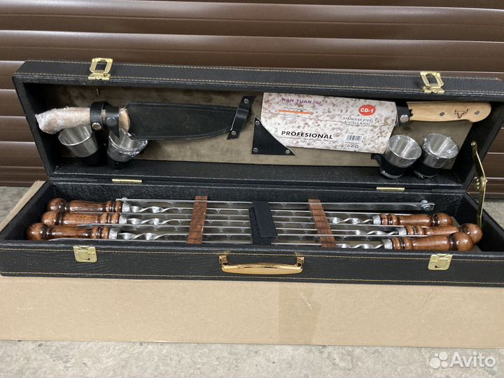 Подарочный набор шампуров Элит средний