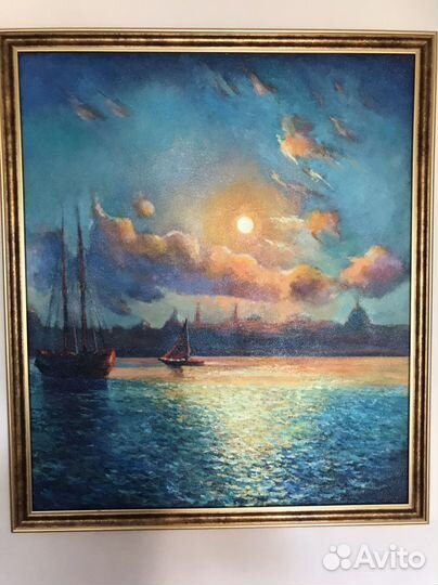 Картина маслом на холсте и картоне