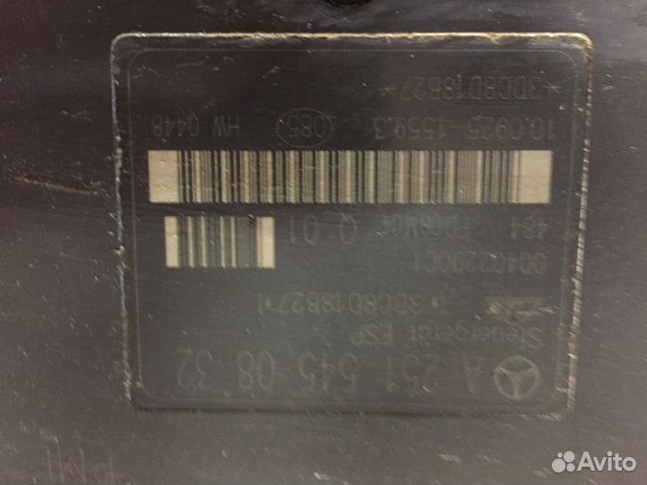 Блок аbs Мерседес Gl Ml 164