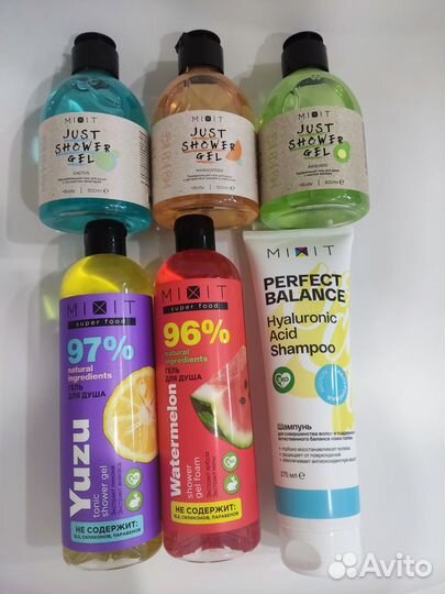 Mixit гели для душа, шампунь
