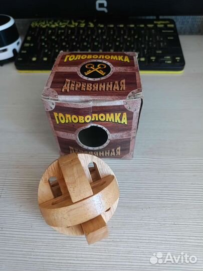 Деревянная головоломка Эврика