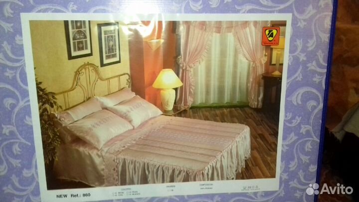 Набор-сундук (покрывало, подушки, тюль, шторы)