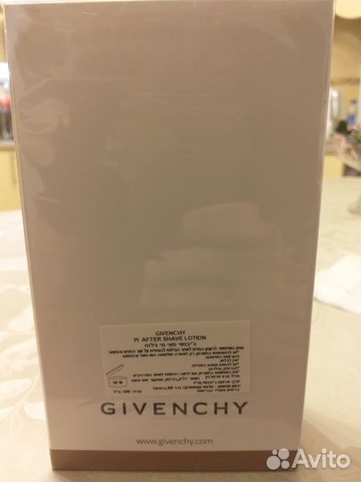 Givenchy lotion apres rasage 100мл