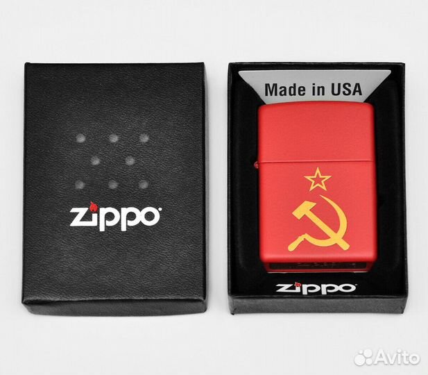 Зажигалка Zippo 233 Серп и Молот Оригинал Новая