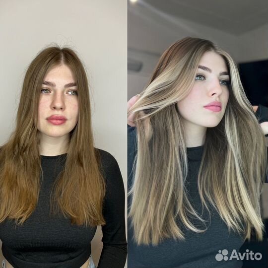 Окрашивание волос, стрижка, шатуш, айртач