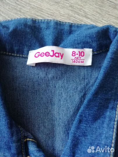 Джинсовой платье на девочку