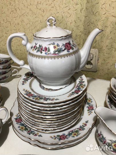 Чайный сервиз фарфор гдр мадонна
