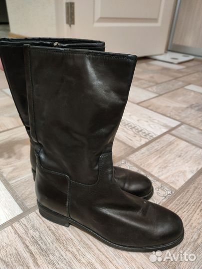 Сапоги женские демисезонные натуральная кожа 36