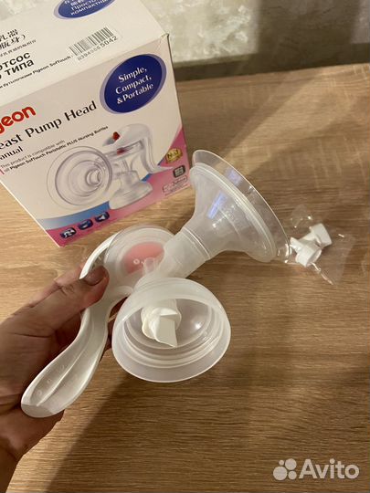 Молокоотсос ручной pigeon с бутылочкой