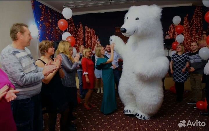 Белый мишка поздравление