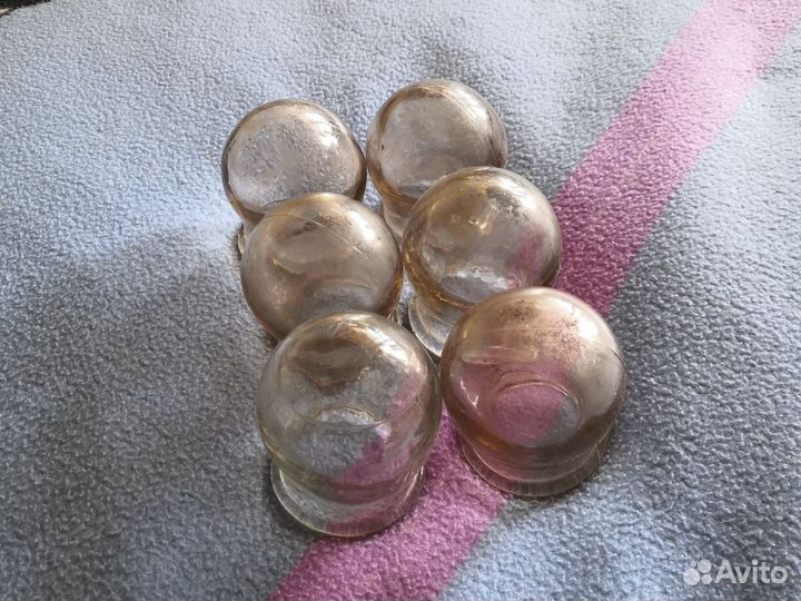 Банки медицинские стеклянные 6штПроизводство СССР